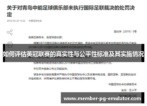 如何评估英冠联赛的真实性与公平性标准及其实施情况