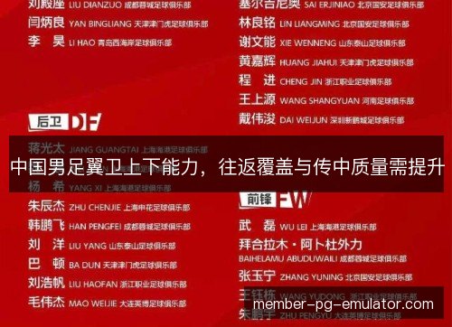 中国男足翼卫上下能力,往返覆盖与传中质量需提升 中国男足翼卫上下能力,往返覆盖与传中质量需提升